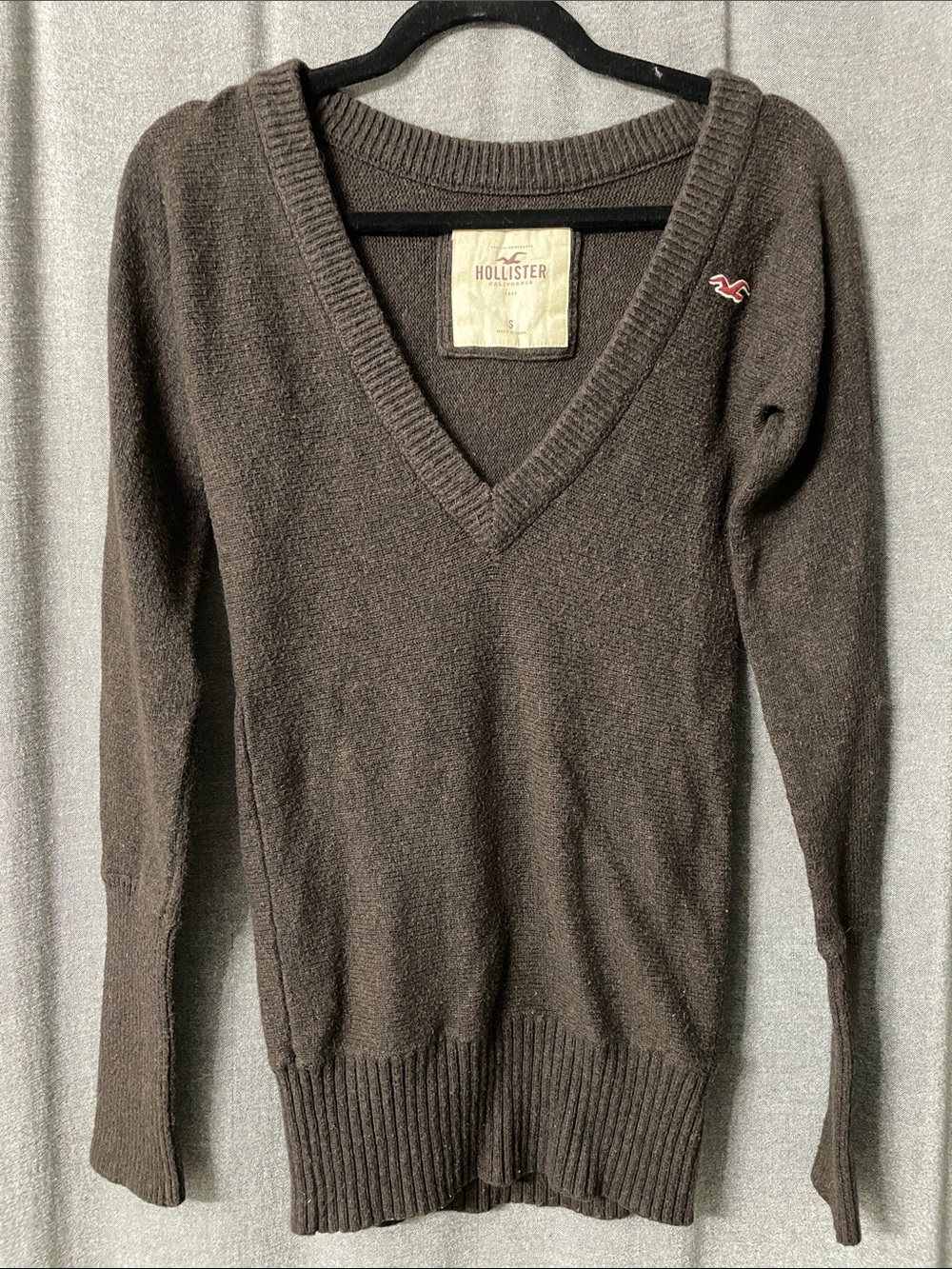 Four Women’s Sweaters-Black, Dark Brown, , Blue And Brown/White Striped - Picture 2 of 9